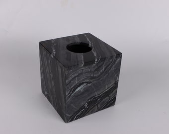 Marble tissue box cover