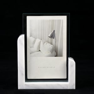 Natural White Marble Photo Frame