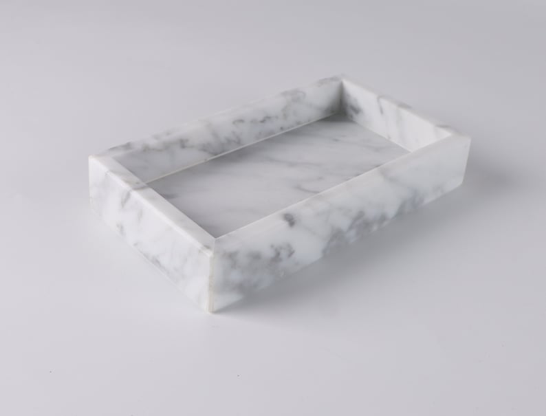 Natural Marble Tray small Etsy