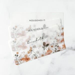 NEW! Floral Cash Envelope Inserts | A6/Personal | Custom Cash Envelope Placeholder