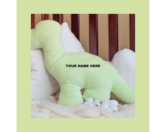 Stuffed dinosaur, personalized dinosaur pillow, Soft Toy, Cute gift, Sleeping Pillow,  Decorative Pillow, Baby Girl Gift, Baby Boy Gift