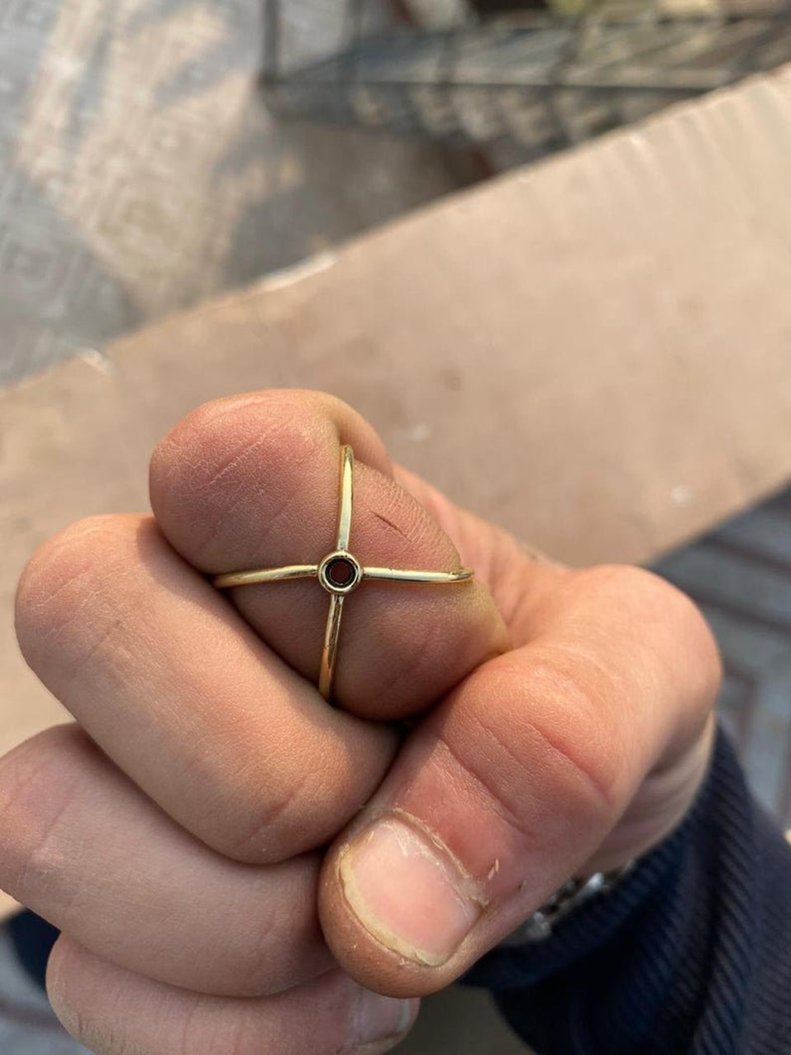 Anxiety Ring Fidget Ring Stress Ring Wire Wrapped Ring Etsy UK