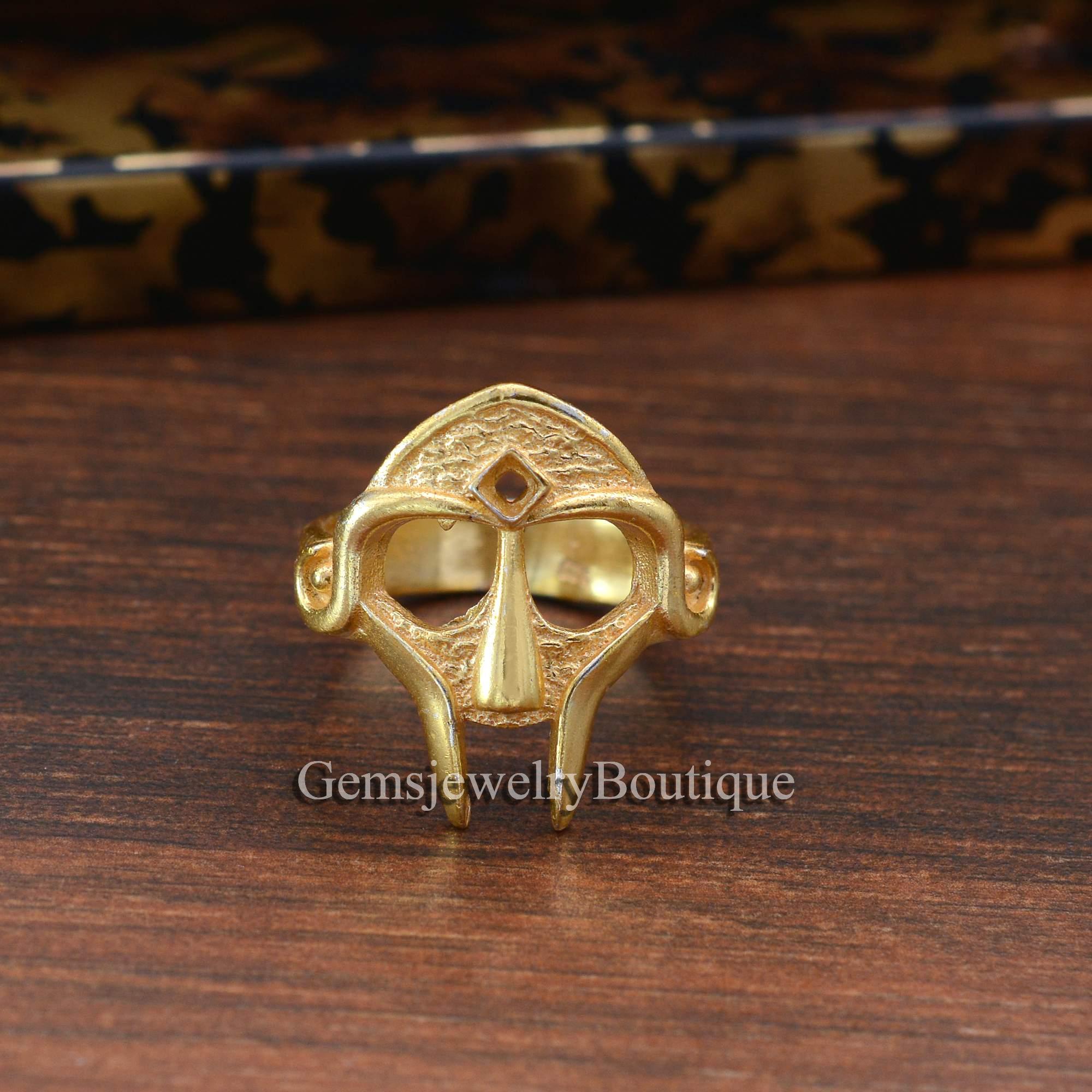 Brass Mf Doom Ring - Etsy Brass Mf Doom Ring - Etsy