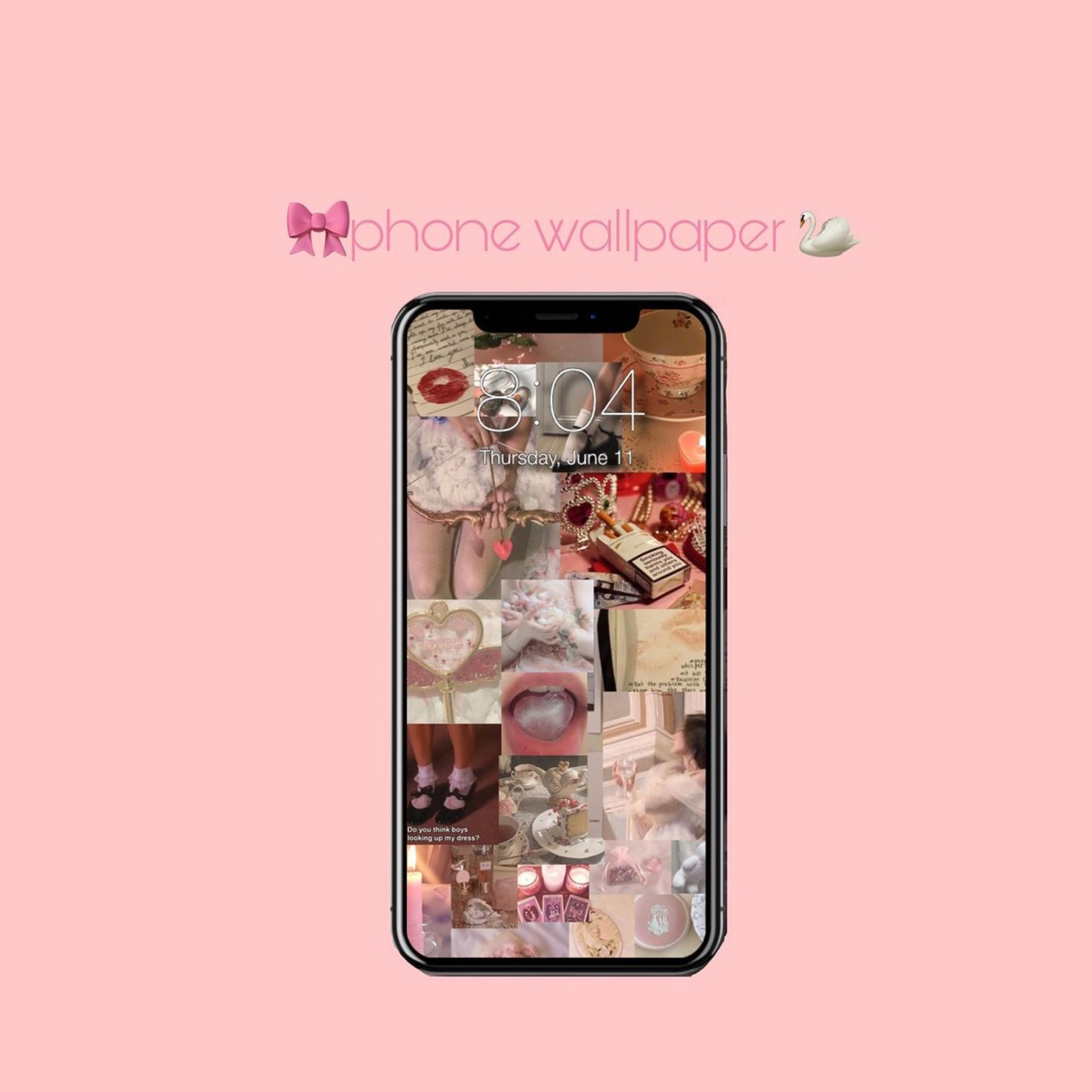 Aesthetic Coquette Wallpaper Walpaper For Iphone Etsy