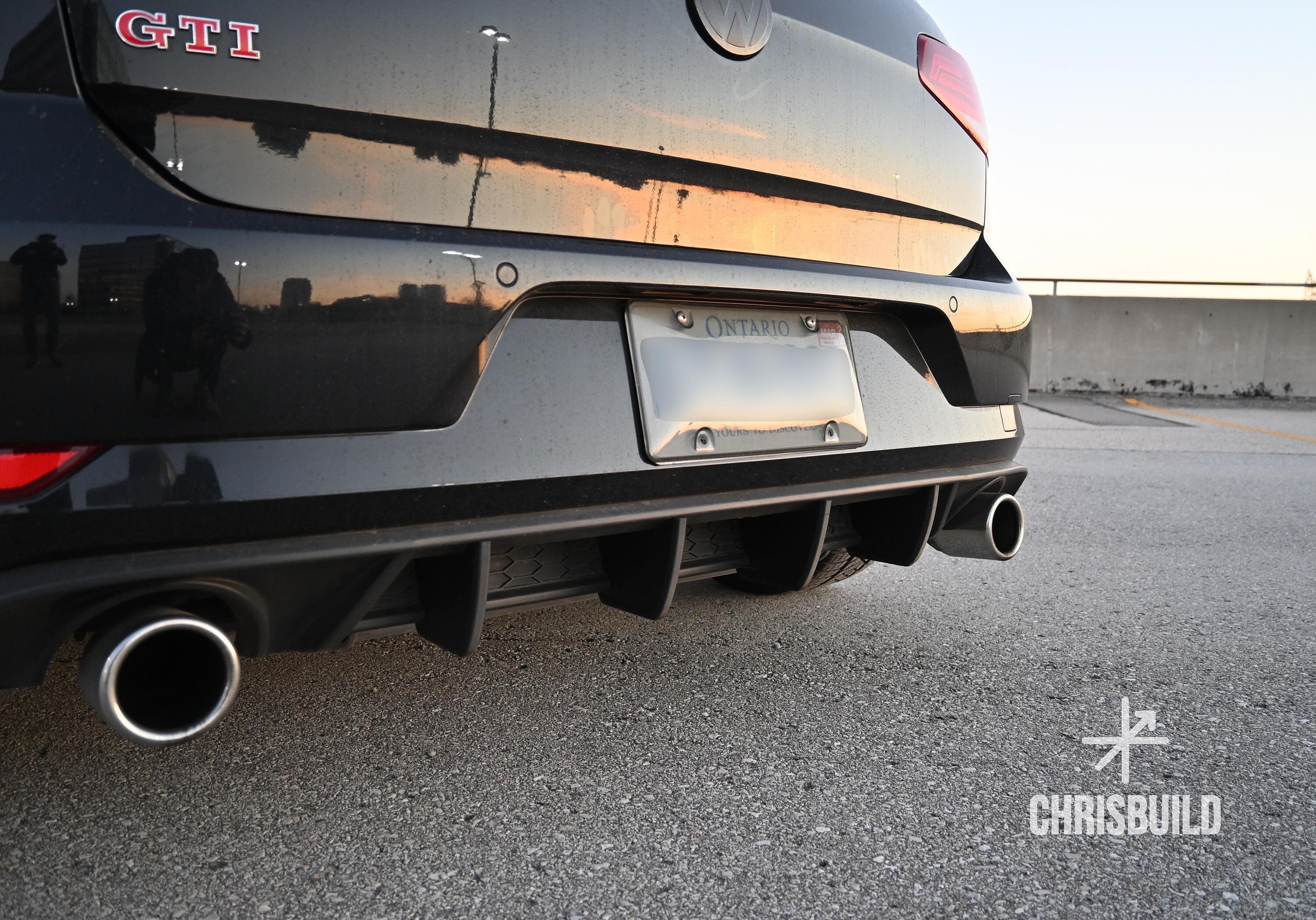 Golf 7 gti rear diffuser outlet