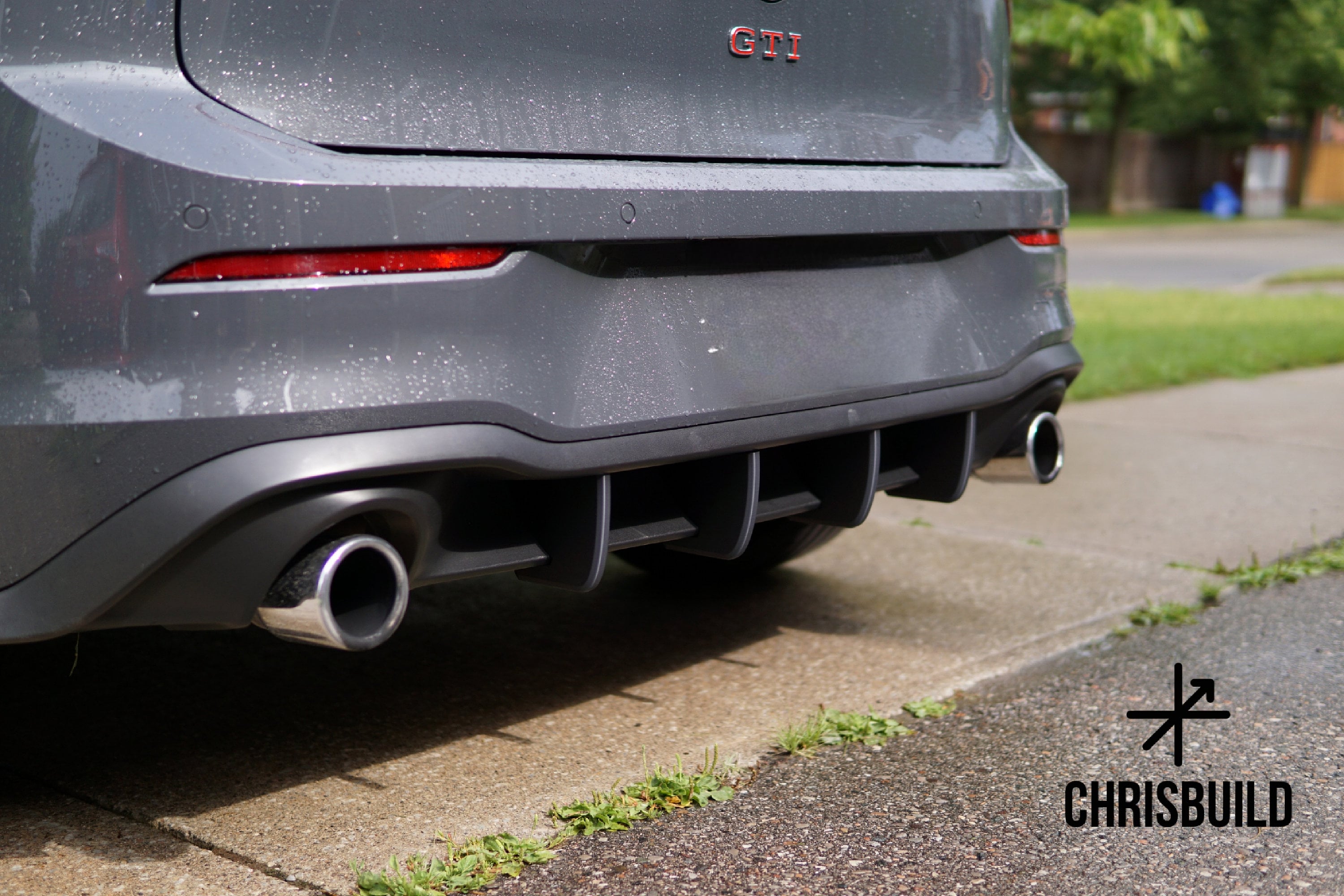 2022+ MK8 Golf GTI OEM+ Rear Diffuser Fins