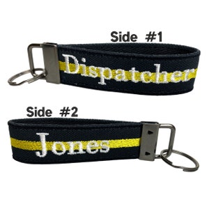 Dispatcher Keychain | Dispatcher Gift | Communications & Dispatch | Cloth Keychain | Loop Keychain | Custom Key Fob