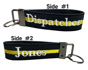 Custom Dispatcher Keychain | Dispatcher Gift | Communications & Dispatch | 911 Gifts Gifts | Loop Keychain | Custom Key Fob
