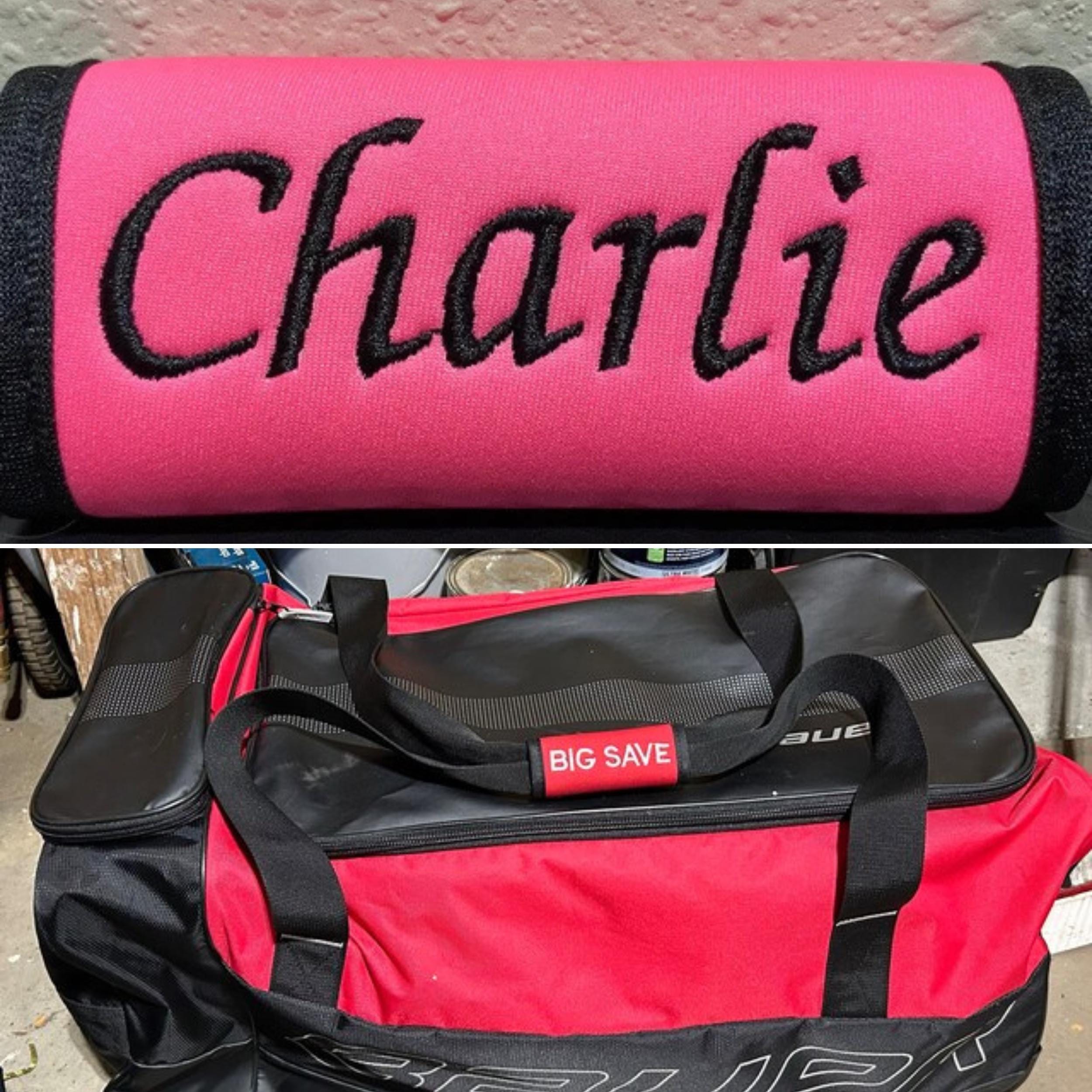 Custom Embroidered Handle Wrap, Luggage Handle Cover, Vehicle Grab Handles, Bogg Bag Handles, Backpack Handles, Luggage Accessories