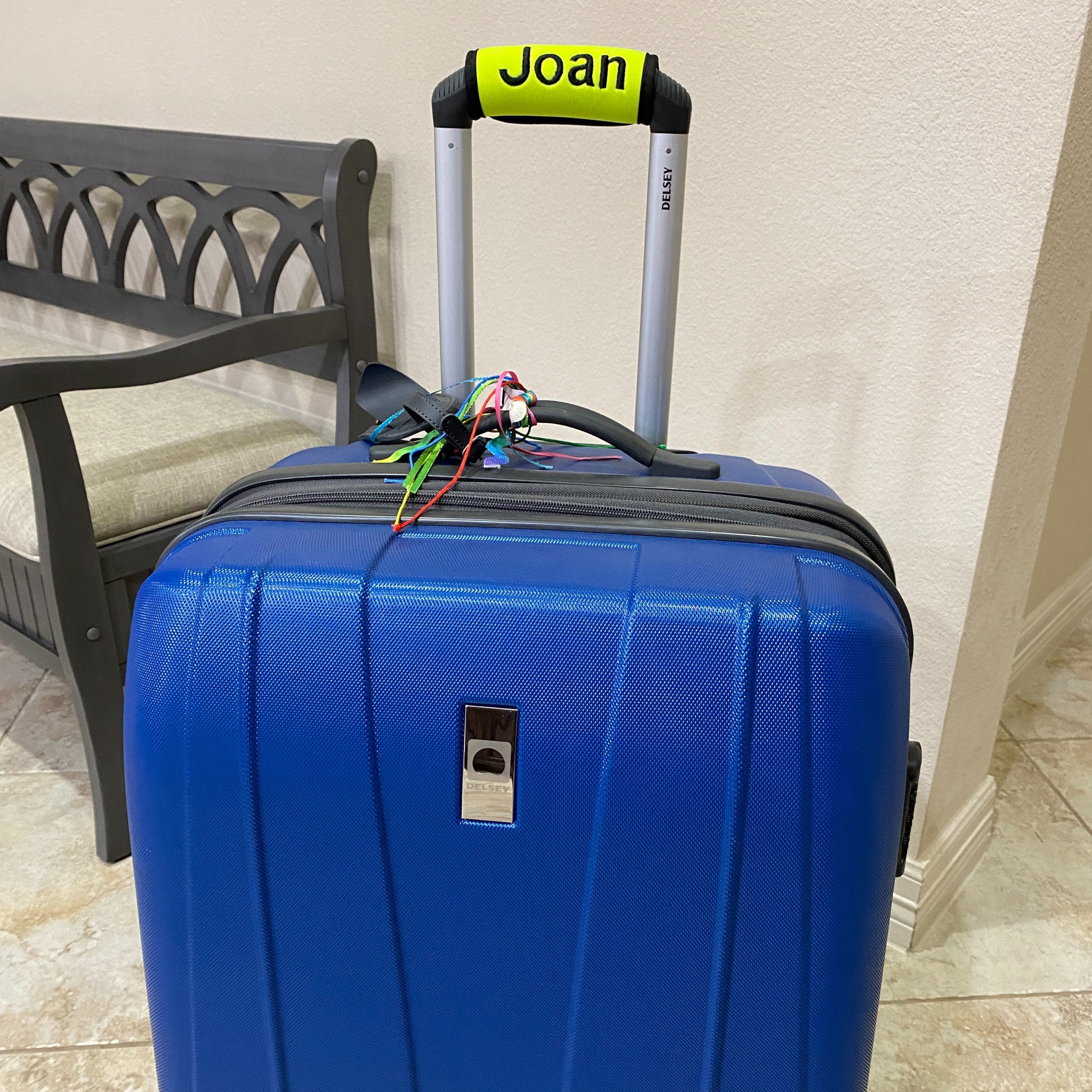 Custom Embroidered Handle Wrap, Luggage Handle Cover, Vehicle Grab Handles, Bogg Bag Handles, Backpack Handles, Luggage Accessories