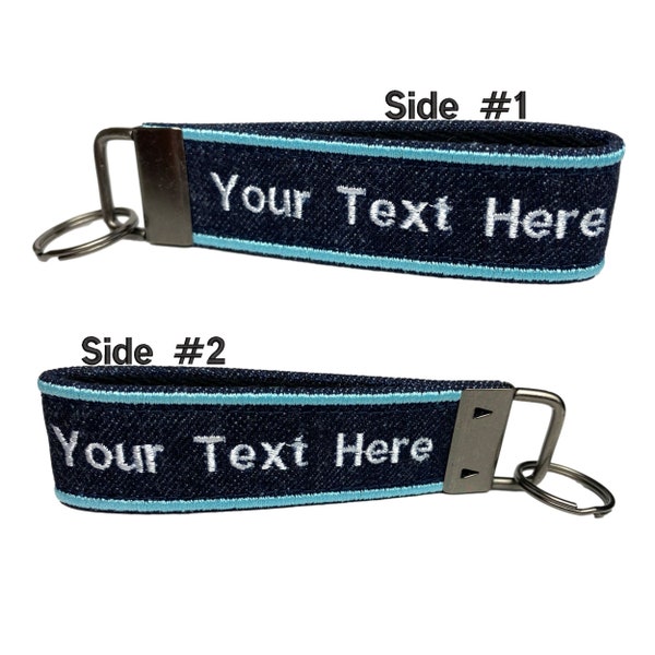 Customizable Keychain | Embroidered Keychain | Custom Cloth Keychain | Heavy Duty Keychain | Custom Bag Tag | Custom Key Fob