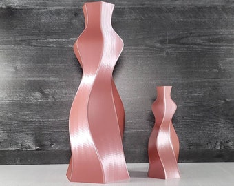 Tall Art Deco Rose Gold Vase | Home Decor | Flower Vase | Modern Vase | Elegant Vase | Wedding Decor | Gift For Her | Baby Shower