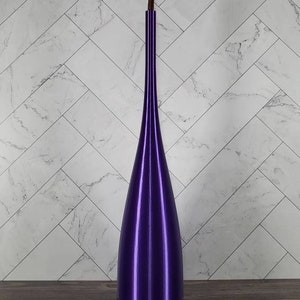 19 inch Tall Purple Long Modern Nordic Style Vase |  Home Decor | Dried Flowers | Pampas Vase | Floor Vase