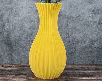 Yellow Vase Matte Striped Mini Boquet Vase | Desk Vase | Home Decor | Centerpiece | Nosegay Vase | Table Vase