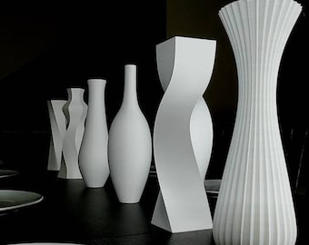 12 inch Ultimate Matte White Vase Collection