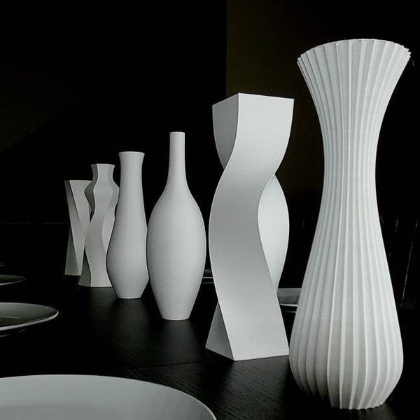 12 inch Ultimate Matte White Vase Collection