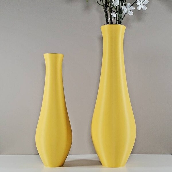 Mustard Yellow Vase Etsy