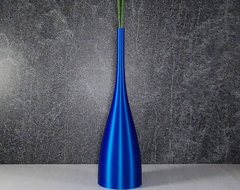14 to 19 inch Tall Sapphire Blue Long Modern Nordic Style Vase |  Home Decor | Dried Flowers | Pampas Vase | Wedding
