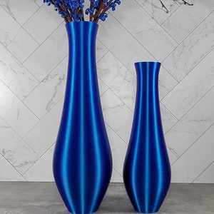 12/13/14/15 Inch Tall Stunning Blue Bud Vase | Sapphire