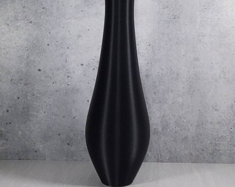 12/13/14/15/18/19 Inch Tall Matte Black Bud Vase