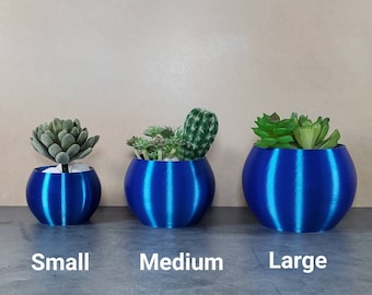 Blue Round Bowl | Succulent Planter