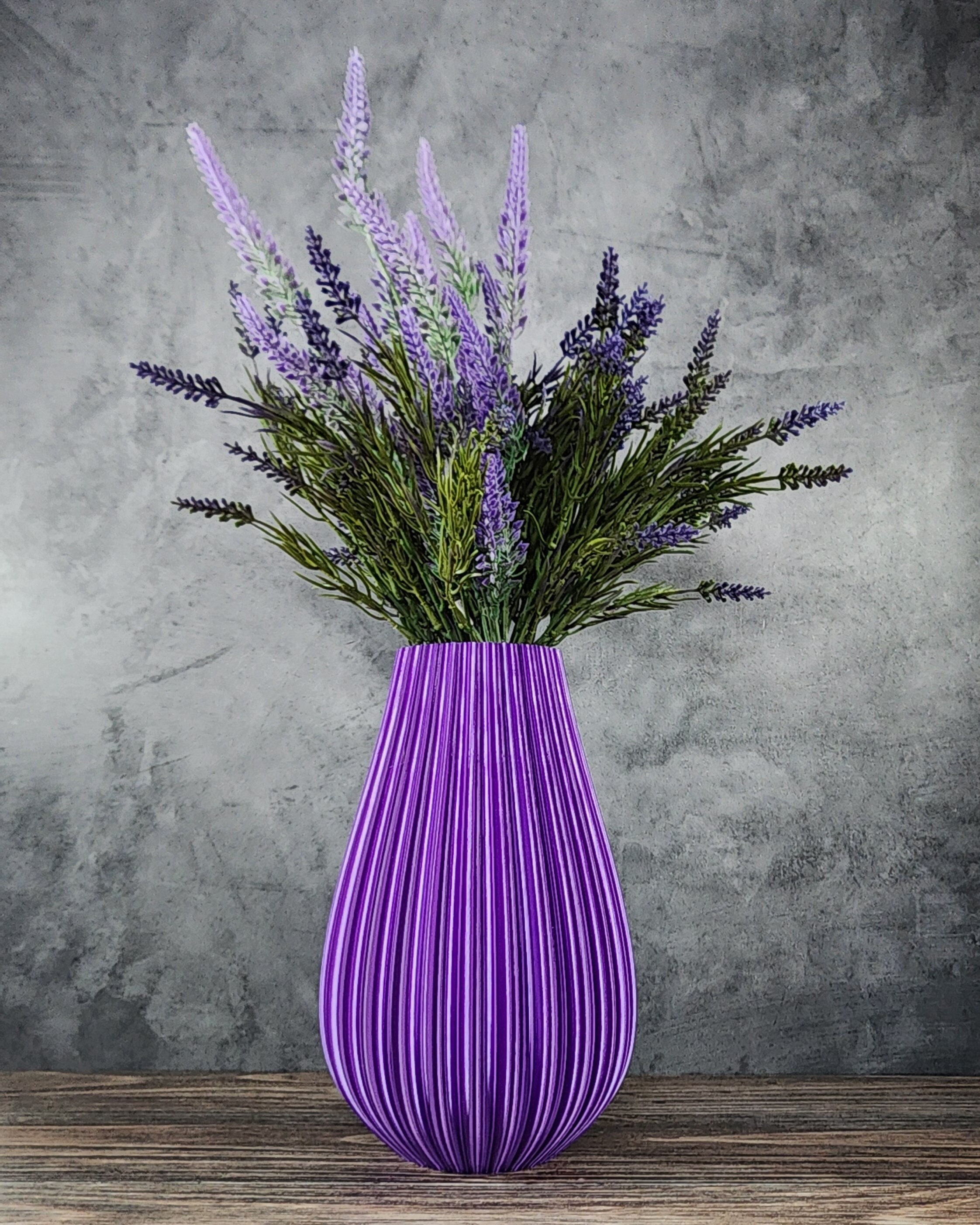 Vase Purple Vessel Home Decor | Kitchen Decor | Flower Vase