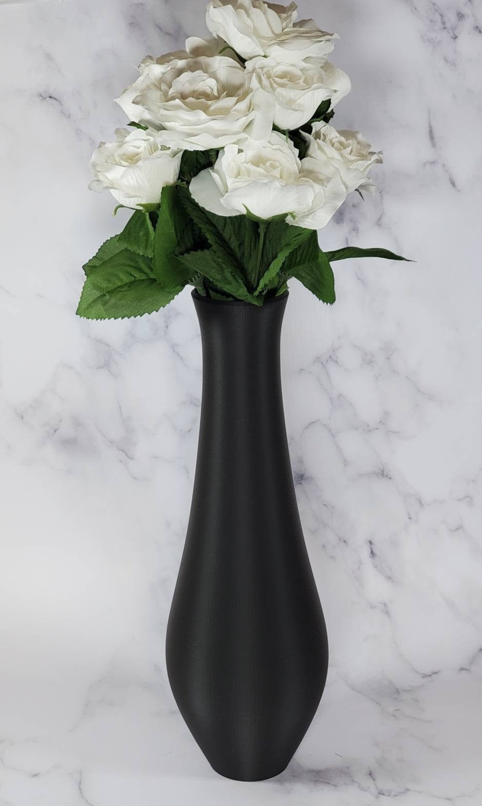 12/13/14/15 Inch Tall Matte Black Bud Vase Etsy