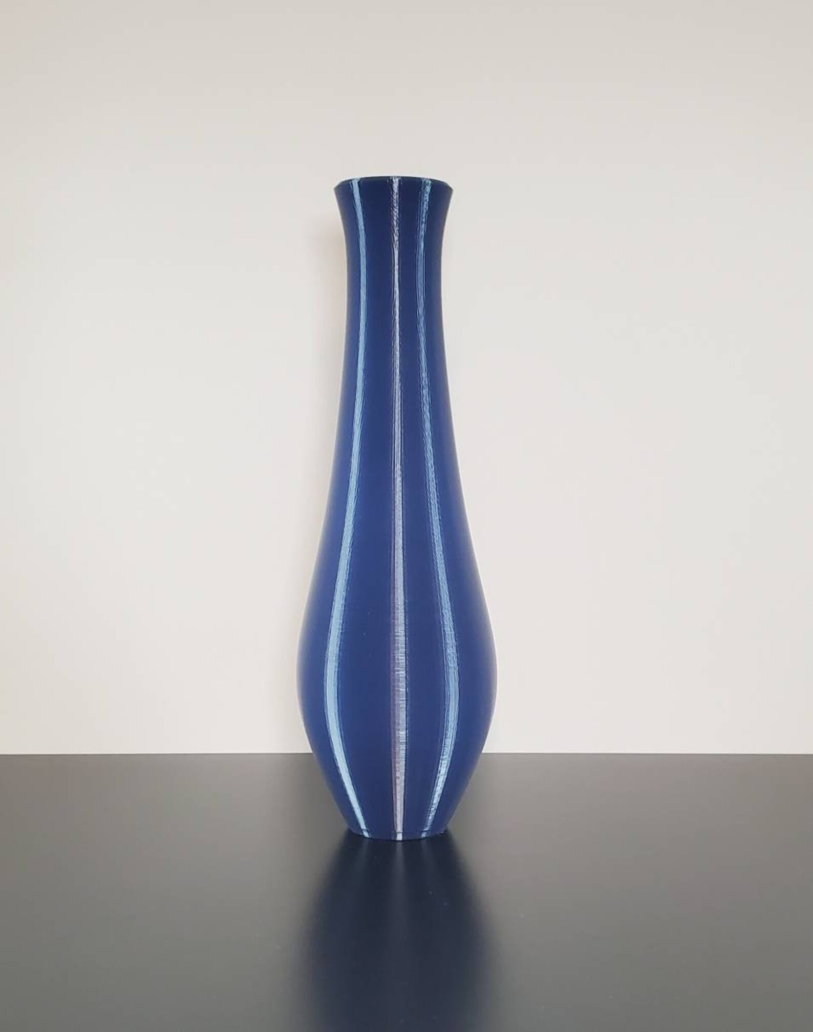12/13/14/15 Inch Tall Navy Blue Bud Vase Modern Home Decor Etsy