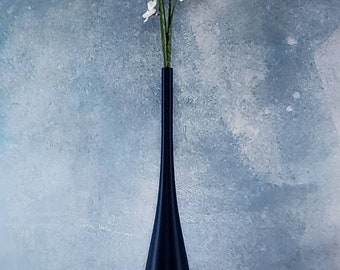 19 inch Tall Matte Navy Blue Long Modern Nordic Style Vase |  Home Decor | Dried Flowers | Pampas Vase | Floor Vase