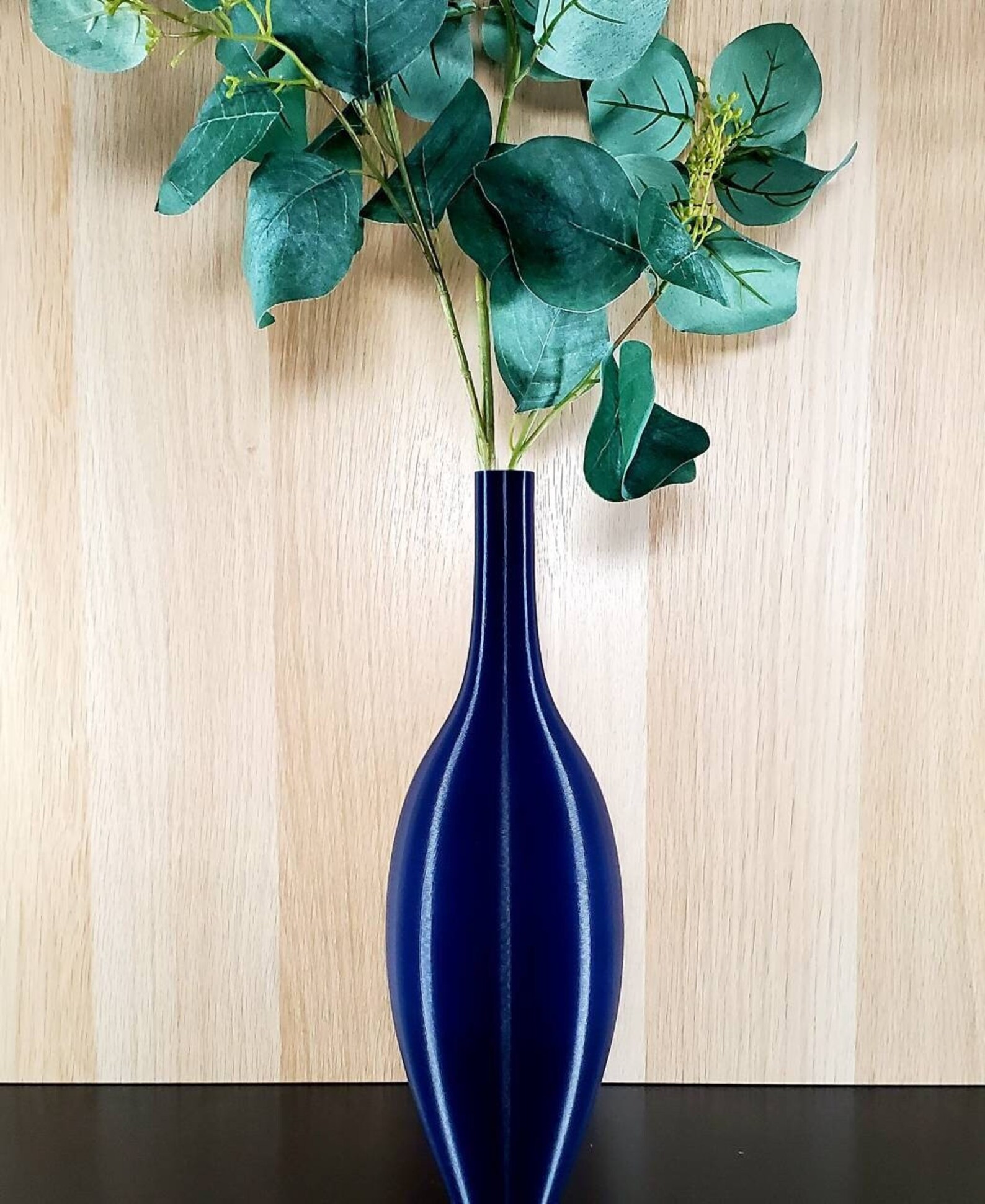 12 to 19 Inch Tall Matte Navy Blue Modern Nordic Vase Etsy