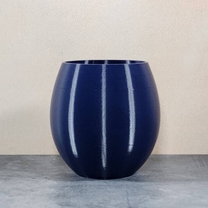 Navy Blue Egg Style Succulent Planter | Decorative Bowl or Container