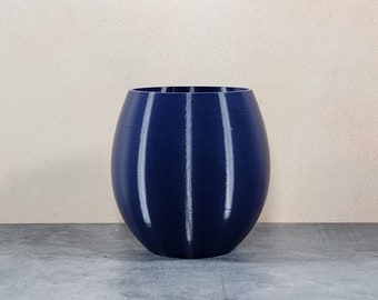 Navy Blue Egg Style Succulent Planter | Decorative Bowl or Container