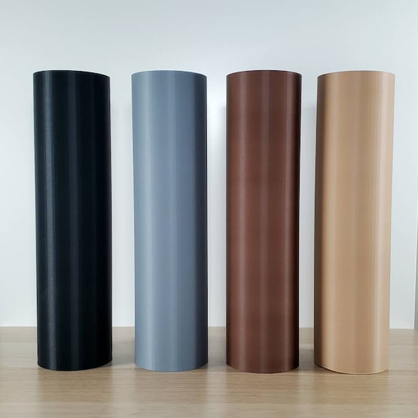 9 to 15 inch Tall  Earth Tone Matte Cylinder Vase | Table Vase | Home Decor | Black | Brown | Tan | Gray | Flower vase