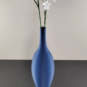 12 to 19 inch Tall Matte Navy Blue Modern Nordic Vase image 9