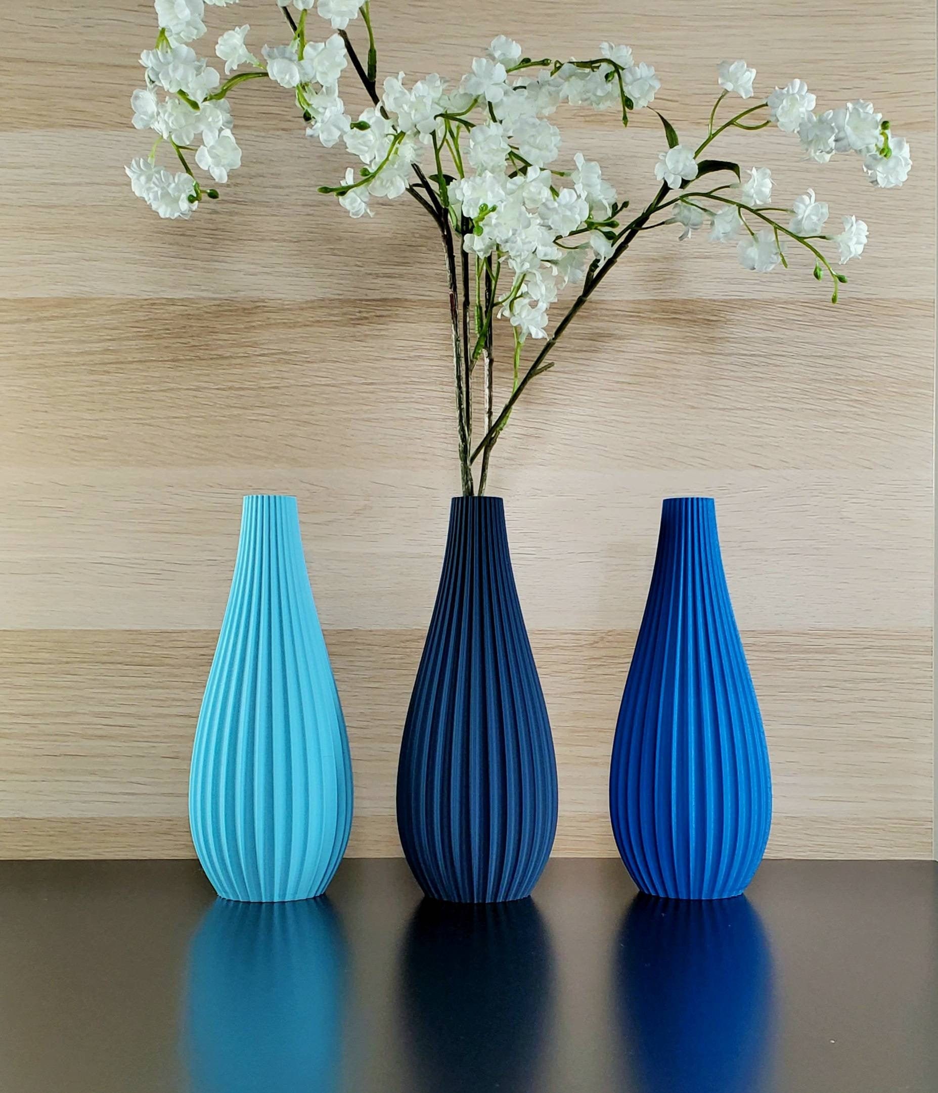  LSA G1282-31-610 Olivia Flower Base, Flower Vase, Light Blue,  Height 12.2 inches (31 cm) : Home & Kitchen