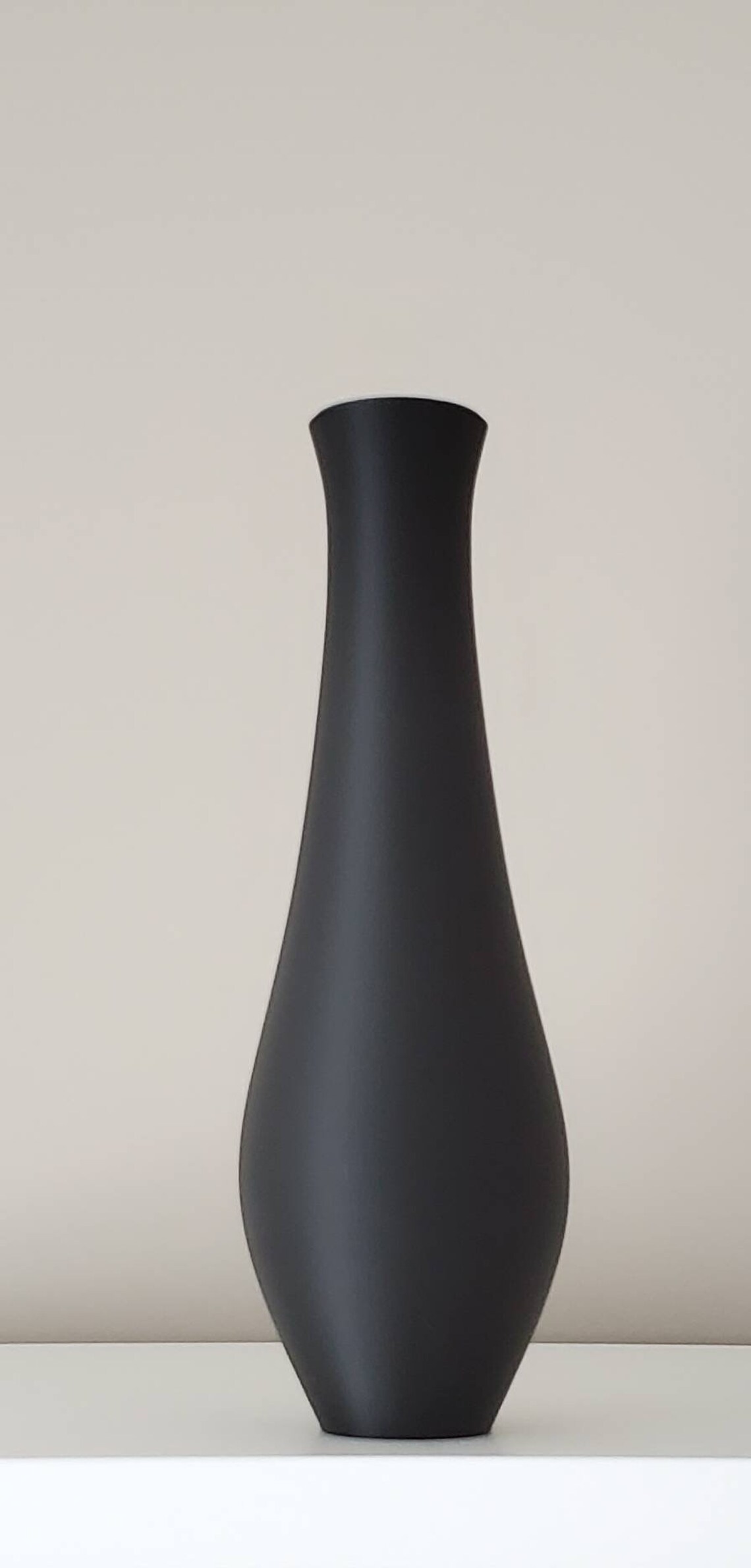 12/13/14/15 Inch Tall Matte Black Bud Vase Etsy