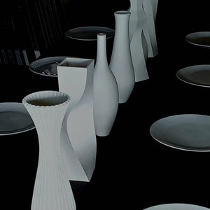 12 inch Ultimate Matte White Vase Collection