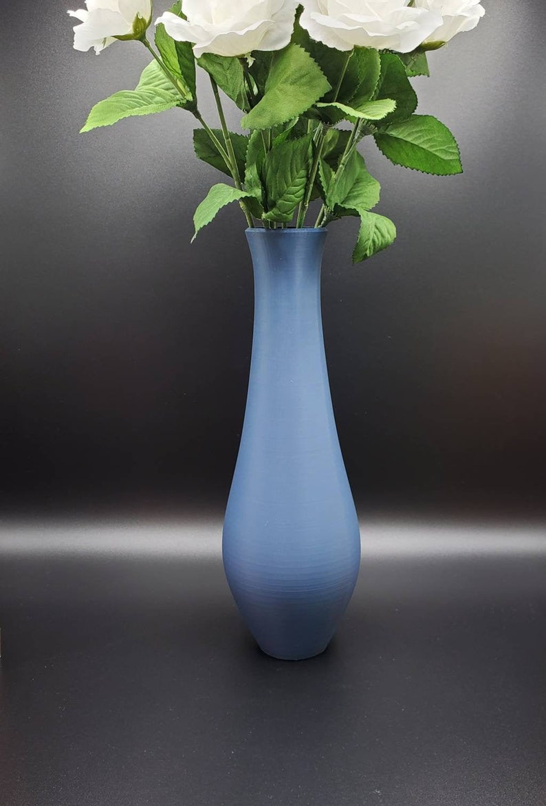 12/13/14/15 Inchtall Matte Navy Blue Vase Etsy