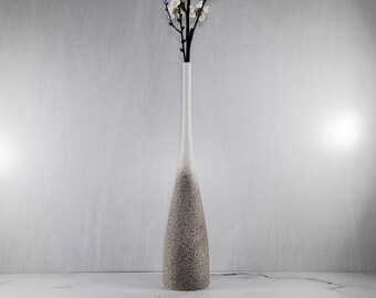 19 inch Tall Light Stone Long Modern Nordic Style Vase |  Home Decor | Dried Flowers | Pampas Vase | Floor Vase