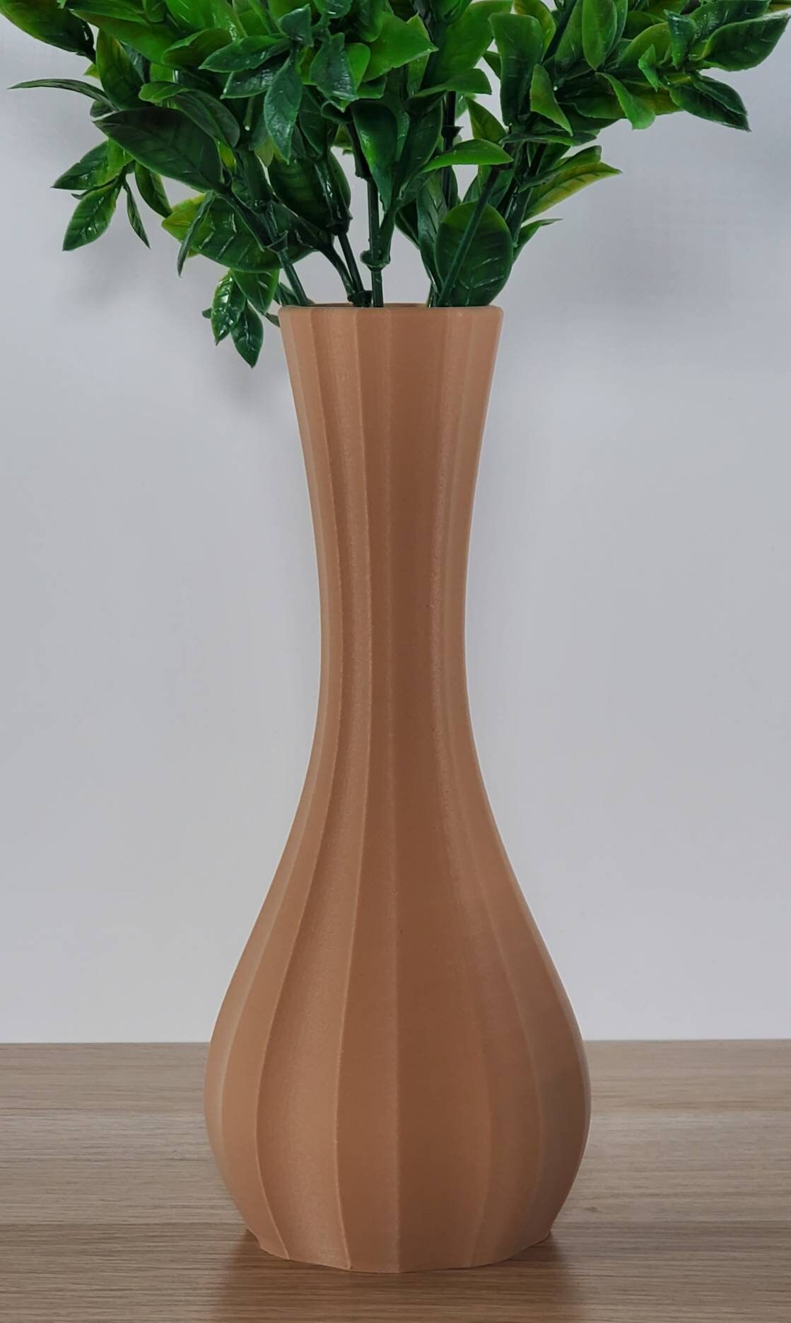 Earth Tone Matte Fluted Bud Vase Table Vase Home Decor - Etsy