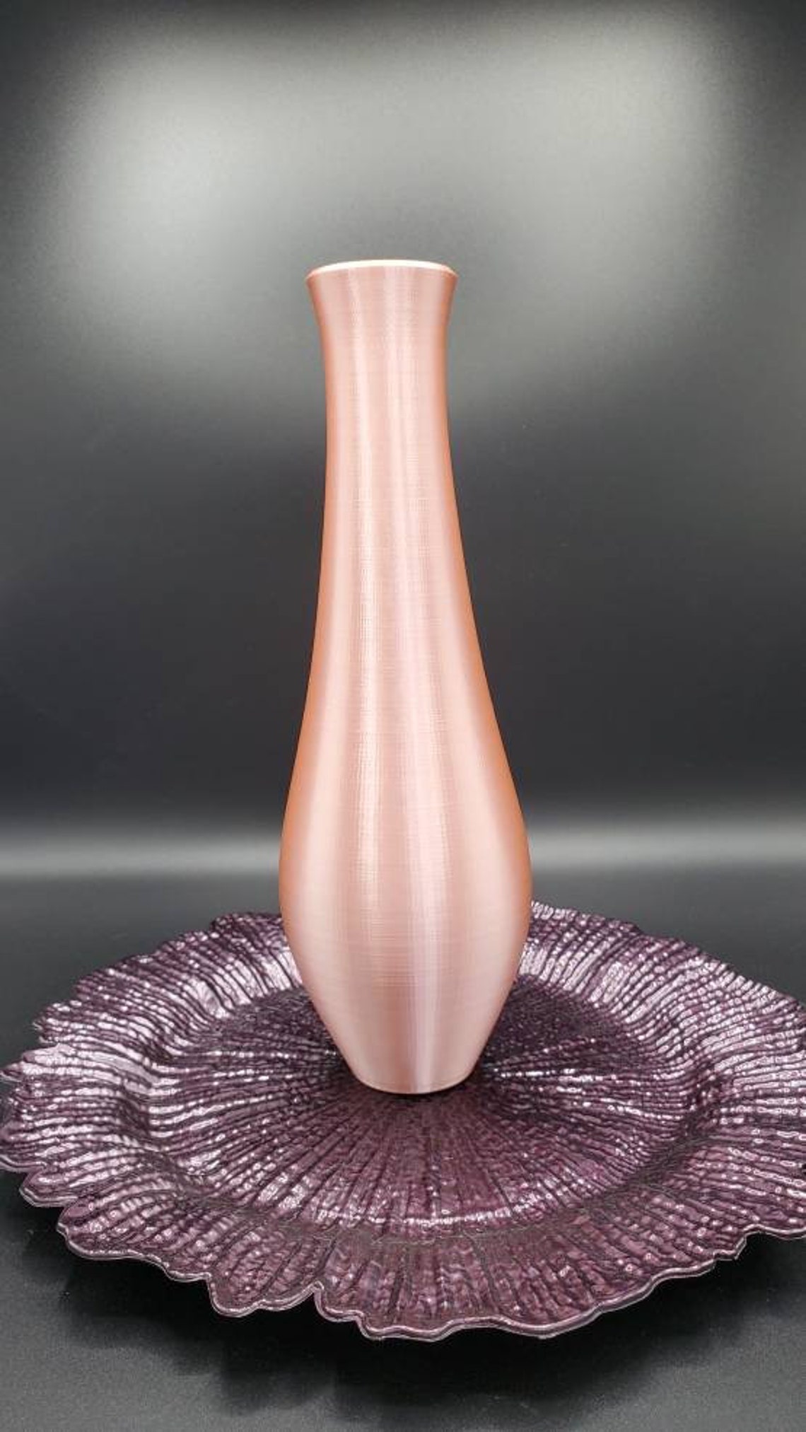12/13/14/15 Inch Inch Tall Rose Gold Vase Etsy