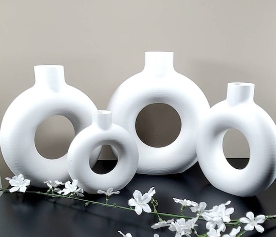 Matte White Tall and Large Nordic Vase 6/8/9/10/12/15 inch Home Decor
