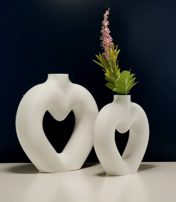 Details about   Nordic Heart Valentine's Day Flower Vase Elegant Living Room Decoration Gift New