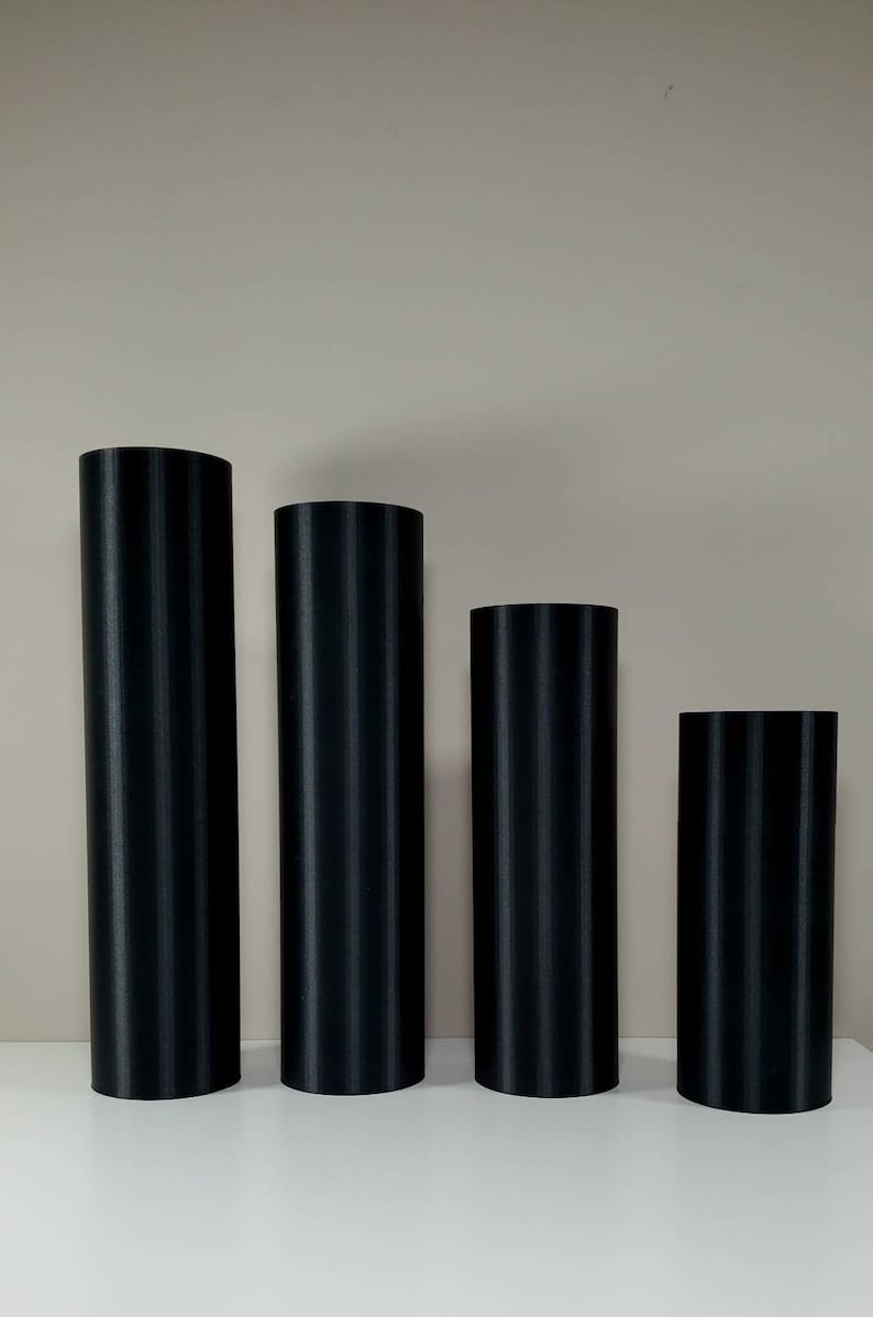 9 to 19 Inch Tall Matte Black Cylinder Vase Floor Vase Etsy