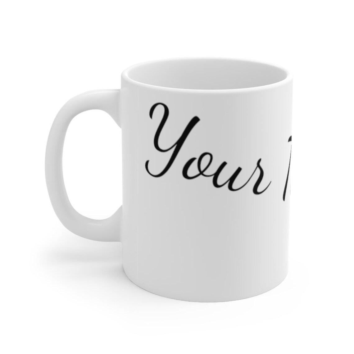 Customized Font Ceramic Mug Personalized Text On A Coffee Or Etsy