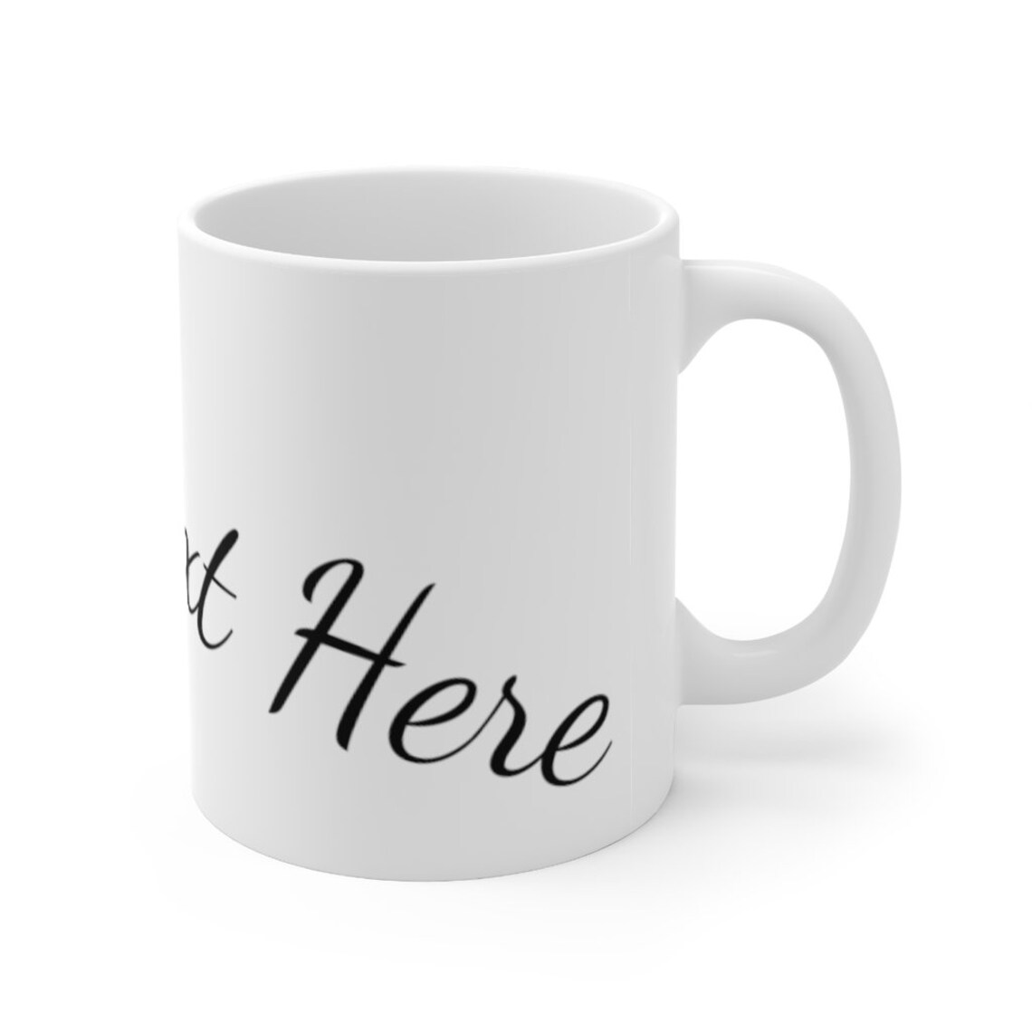 Customized Font Ceramic Mug Personalized Text On A Coffee Or Etsy