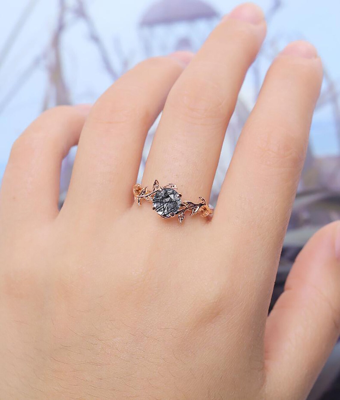 Unique Twig engagement ring woman Dainty Branch engagement Etsy