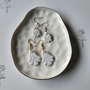 Ghost - Cute White Ghost Earrings in two sizes, Necklace, Bracelet, Wine Charm, Keyring! You Pick Your Item! Halloween/Fall Inspired