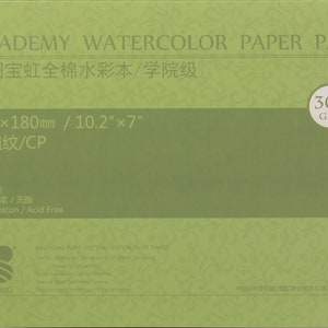 20 Sheets per Block Acid-Free 140LB//300GSM Watercolor Paper Block 100/% Cotton BAOHONG Artists Watercolor Block Rough Grain 4.9X7