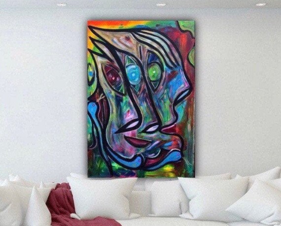 Original abstract painting on canvass modern wall art decor | Etsy